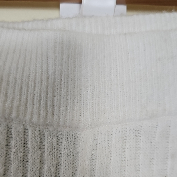 H&M High Waisted Wool Blend Cream  KNIT PANTS W0men's - Picture 2 of 11